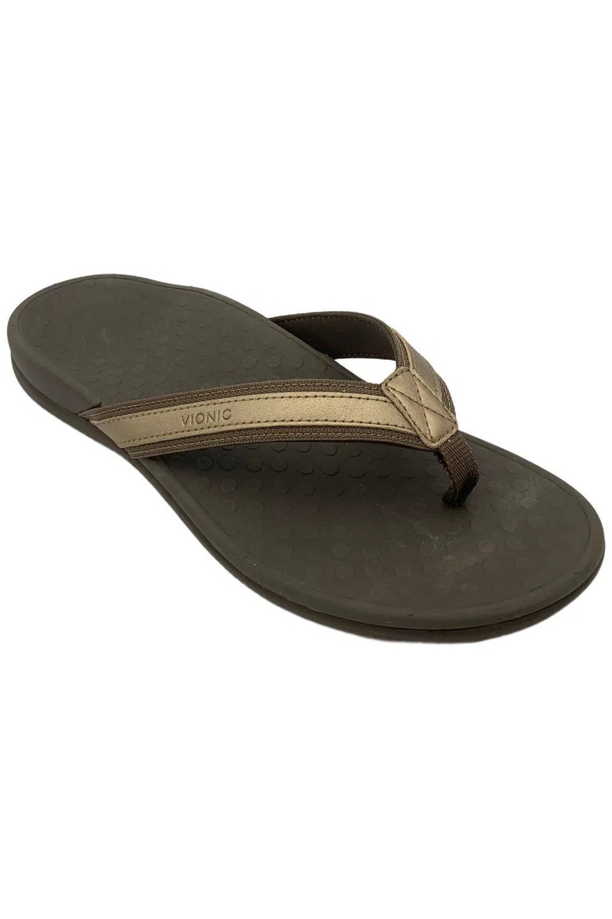 Vionic Women's Islander Sandals Bronze Metallic - Medium